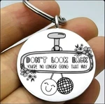 Auto Car Rear Mirror Don't Look Back Smile Emoji Disco Ball Inspiration Keychain. Fixed Price $9.91.