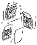 Genuine Mopar C Pillar Lower Weatherstrip Right 55372956AF. Fixed Price $23.27.