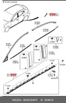 Genuine Oe Guard Stone Front Right BHS2504P2 For Mazda BHS25-04P2. Fixed Price $7.12.
