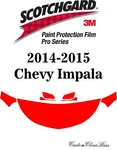 3M Scotchgard Paint Protection Film Serie Pre-cut Kit 2014 2015 Chevy Impala. Fixed Price $130.00.