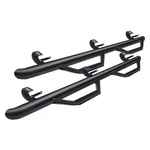 For Jeep Wrangler 18-24 Rugged Ridge 11596.04 3" Spartan Black Round Side Steps. Fixed Price $479.99.