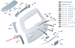 Mercedes-benz Gls X167 Tailgate Trim Panel Rear Left A1676900102. Fixed Price $43.02.
