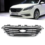 Front Bumper Upper Grille Chrome&black For Hyundai Sonata 2015 2016 2017. Fixed Price $54.55.