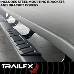 Trail Fx A4004B 4" Trapezoid Straight Black Step Bar 17-24 Ford Super Duty. Fixed Price $391.93.