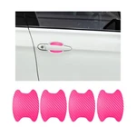 Ziciner 4 Door Handle Sticker, Carbon Fiber Texture Auto Pcs, Pink. Fixed Price $9.71.
