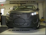 Lebra Front End Mask Cover Fits Kia Sorento Ex & L, Lx 2016-2018 W/o Tech Pk. Fixed Price $148.99.