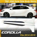 Fits Toyota Corolla 2014-2019 Trd Pro Jdm Black & Super White Body Side Skirts. Fixed Price $179.99.
