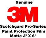 3M Paint Protection Film Series Matte (sample Size Pack Of 5) 3" X 6". Fixed Price $8.00.