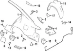 New Oem 2019-2024 Nissan Altima Rear Right Stone Deflector 78864-6CA0A. Fixed Price $15.95.