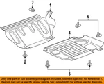 Gm Oem 19-25 Sierra 1500 Limited Frame Splash Shields-skid Plate 23385004. Fixed Price $142.76.