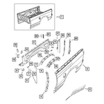 For Ram 2500 2019-2025 68412285AA Left Rearward Stone Guard. Fixed Price $34.57.