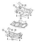 Genuine Mopar Skid Plate Bracket Left 52128544AA. Fixed Price $10.87.