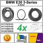 1991 Bmw E30 2-DOOR Coupe 4-PIECE Weatherstrip Set Doors, Sunroof, Trunk Seal. Fixed Price $123.50.