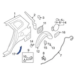 2010-2012 Hyundai Santa Fe 841162B000 Rear Left Stone Guard Genuine Oem. Fixed Price $19.95.