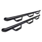 Ford F-250 Super Duty 17-26 N-fab 3" Wheel-to-wheel Black Round Nerf Steps. Fixed Price $649.99.