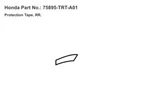 (1) Bnib Oem Genuine 17-21 Honda Rear Protection Tape Stone Guard 75895-TRT-A01. Fixed Price $19.95.