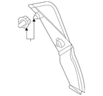 Genuine Mercedes-benz Rear Trim 167-690-01-02. Fixed Price $27.90.