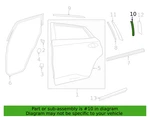 Nissan 82812-5AA0C Rh Rear Door Paint Protection Film 15-24 Murano New Genuine. Fixed Price $12.97.