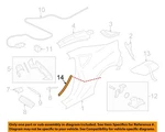 Subaru Oem 13-20 Brz Quarter Panel Exterior Trim-stone Guard 91163CA010. Fixed Price $19.81.