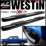 Westin Pro Traxx 5" Oval Nerf Step Bars For 2019-2021 Ram 1500 Crew Cab Black. Fixed Price $510.99.
