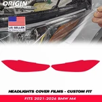 Precut Headlights Protection Clear Covers Bra Film Kit Ppf Fits 2021-2026 Bmw M4. Fixed Price $44.99.