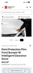 Oem Toyota Paint Protection Film For Grand Highlander Front Bumper (2024 - 2026). Fixed Price $150.00.