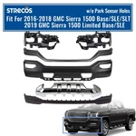 For 2016-2018 Gmc Sierra 1500 Front Bumper Cover Assembly W/ Chrome Skid Plate. Fixed Price $609.99.