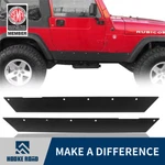 Hooke Road Body Side Armor Slider Rocker Guards For Jeep Wrangler Tj 97-06. Fixed Price $189.52.