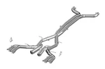 Mbrp 3" Cat-back Quad Rear Exit Exhaust W/ Ss Tips Fits 16-24 Chevy Camaro 6.2L. Fixed Price $1179.99.