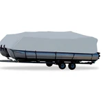 Carver 77522P-10 Pontoon Boat Cover FED-22 Pg Gray New. Fixed Price $235.00.