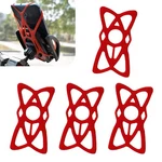 Yorpyep 4 Pcs Motorcycle Phone Mount Tether, Anti-slip Elastic Silicone Red. Fixed Price $12.80.