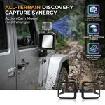 Omu Aluminum Mirror Rain Shield Frame For Jeep Wrangler Jk 2007-18 W/gopro Mount. Fixed Price $256.50.
