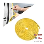 Car Door Protector Edge Guards, Universal Rubber Seal Shape 16FT Yellow. Fixed Price $18.27.