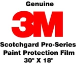 3M Scotchgard Series Paint Protection Film Clear Bra Bulk Roll 30" X 18". Fixed Price $35.00.