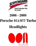 3M Scotchgard Paint Protection Series 2007 2008 2009 Porsche 911 / 997 Turbo. Fixed Price $50.00.