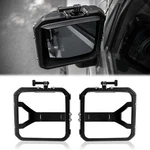 For Jeep Wrangler Jk 2007-2018 Omu Aluminum Rear View Mirror Rain Shield Frame. Fixed Price $212.85.