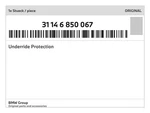 Genuine Bmw Underride Protection 31-14-6-850-067 New. Fixed Price $53.59.