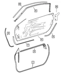 Genuine Mopar Door Edge Guard 5142337AA. Fixed Price $26.95.