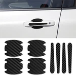 8PCS Door Handle Scratch Protector, Carbon Fiber Bowl Black. Fixed Price $7.58.