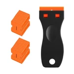 Falvfun Car Razor Blade Scraper Tool Set, 2PCS Plastic Vehicle Black/orange. Fixed Price $10.99.