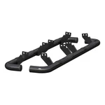 Aries 3IN Round Semi Gloss Black Nerf Bars Steps Fits H2 W/ Factory Rocker. Fixed Price $232.99.