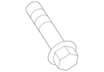 Genuine Porsche Reinforcement Rear Bolt PAF-911-511. Fixed Price $5.80.