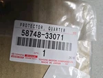 Lexus 2013-2018 58748-33071 Protector, Quarter Panel, Rear Lh. Fixed Price $15.00.