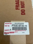 New 2014-2019 Toyota Highlander Door Edge Guards, Blizzard Pearl PT936-48140-10. Fixed Price $57.98.
