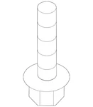 Genuine Volkswagen Stone Guard Bolt N-905-298-03. Fixed Price $10.05.