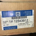 Gm 12343912FRONT End Cover Pkg. Protector (bra) Olds Achieva Sport Coupe Nib. Fixed Price $50.00.