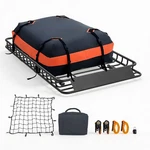 All-weather Roof Rack Basket 54X34IN, 200LB, E-coated Steel, W/ Bag & Straps. Fixed Price $179.25.
