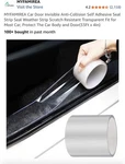 Myfamirea Car Door Edge Guards Side 33FT X 3.94 , Transparent Sill Trim. Fixed Price $9.94.