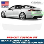 Precut Rear Bumper Deck Paint Protection Film For 2021-2025 Tesla Model Plaid. Fixed Price $29.99.