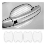 Door Handle Protector Sticker, Universal Carbon Pieces, WHITE/4PCS. Fixed Price $8.77.